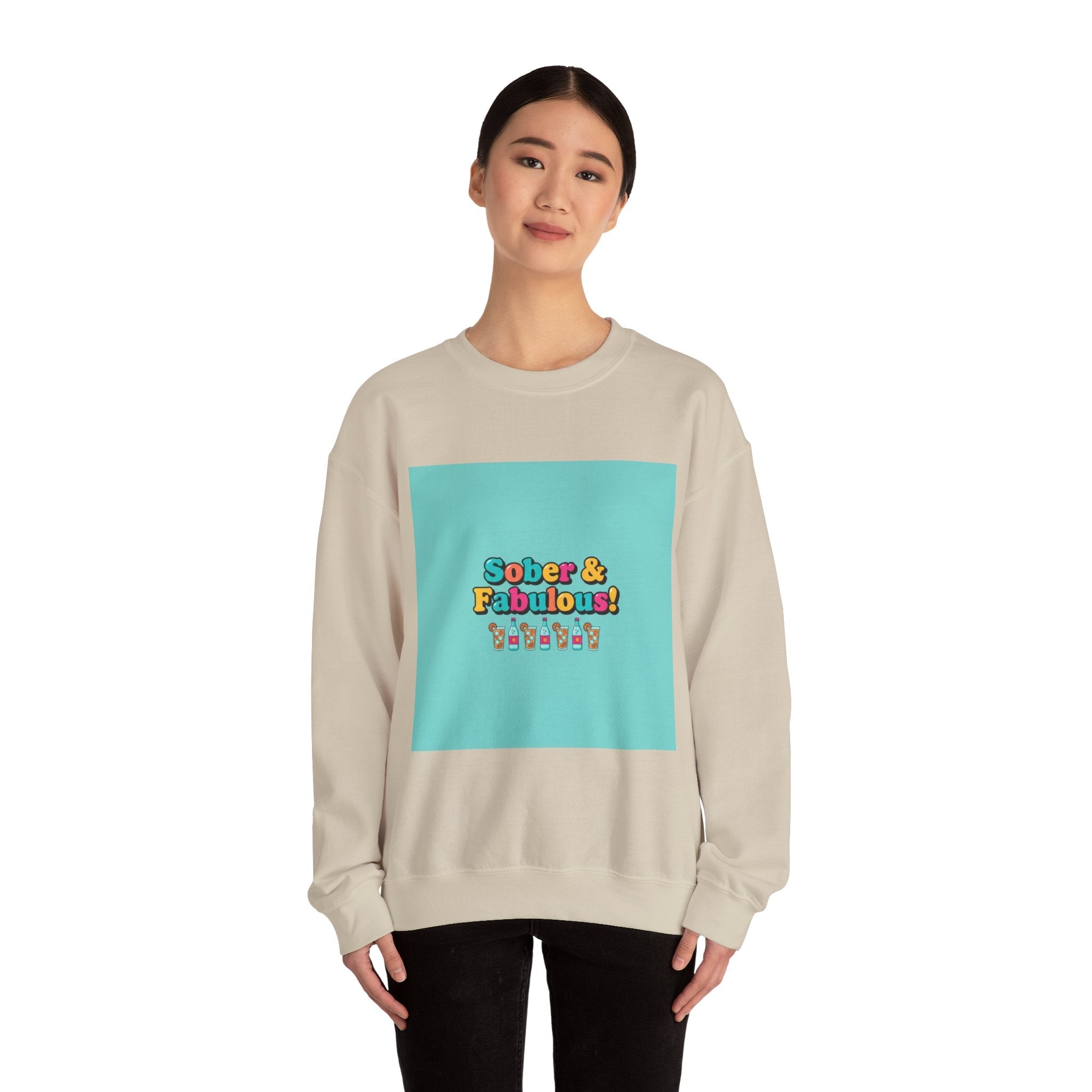 Sober & Fabulous Crewneck Sweatshirt, Dry January, Mocktail Trend