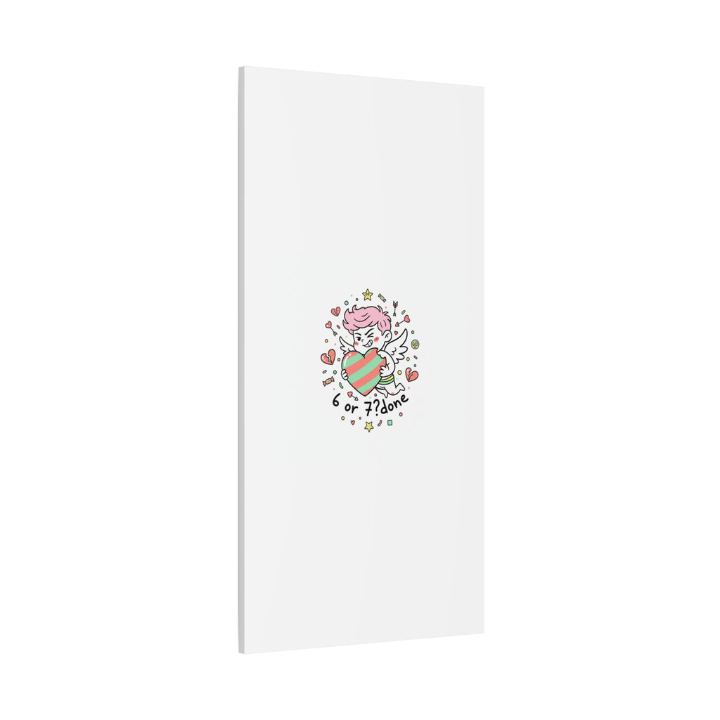 Weird Cupid heart illustration Canvas | Weird Valentine, quirky chaotic love