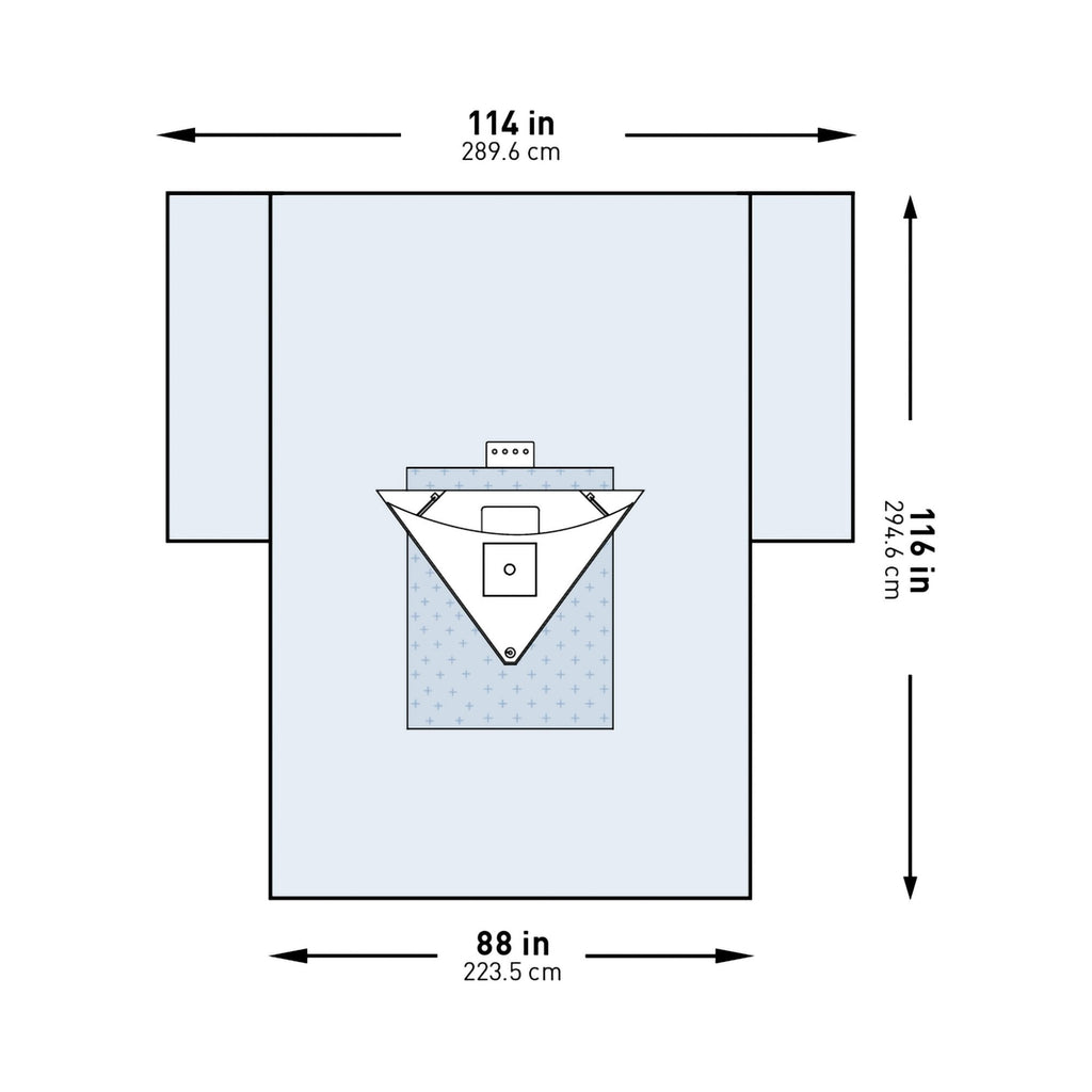McKesson Sterile Heavy-Duty Knee Arthroscopy Drape, 114 x 88 x 116 Inch 183-I80-09153G-S