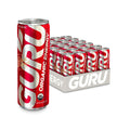Guru Energy Drink - Organic Fruit Punch, 12 fl oz (24 Pack) - Natural Energy Boost