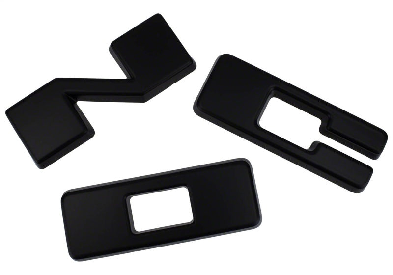 Ford Racing 2021+ Bronco Grille Lettering Overlay Kit - Black M-1447-BLMB
