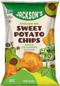 Jacksons - Sweet Spicy Jalapeño Avocado Potato Chips, 5 oz (Pack of 12) - Gourmet Kettle Cooked