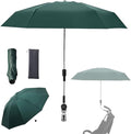 Clip-on Umbrella for Stroller Sunshade, Adjustable Steering Angle, Handle Included, Compact and Lightweight, Suitable for All Kinds of Strollers