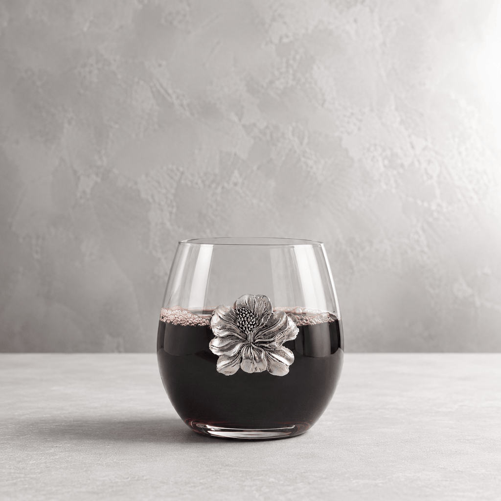 Magnolia Stemless Wine Glasses - Set of 4