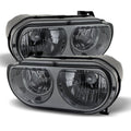 SPYDER Xtune Dodge Challenger 08-13 Halogen Only Headlights -Smoked HD-JH-DCHAL08-SM 9026324