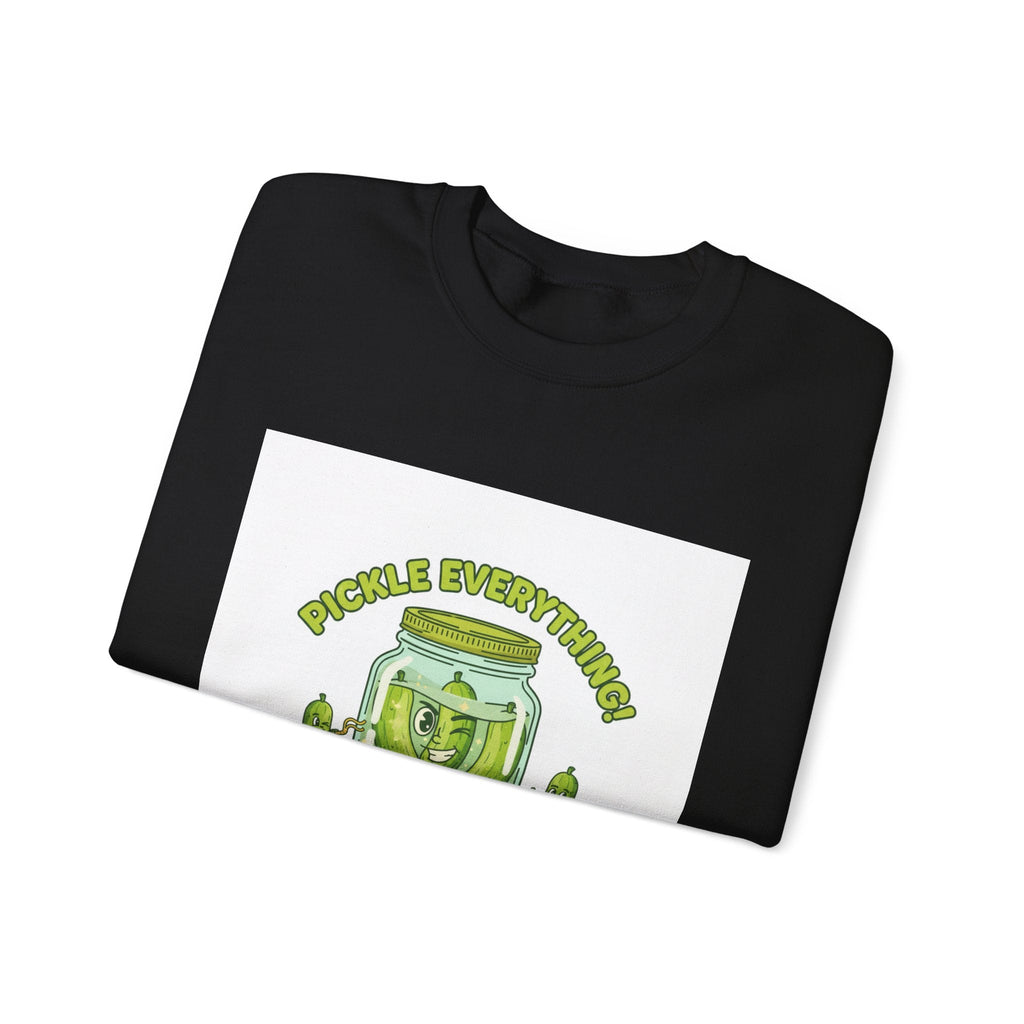 Pickle Everything jar crewneck | pickle lover sweatshirt, brine design