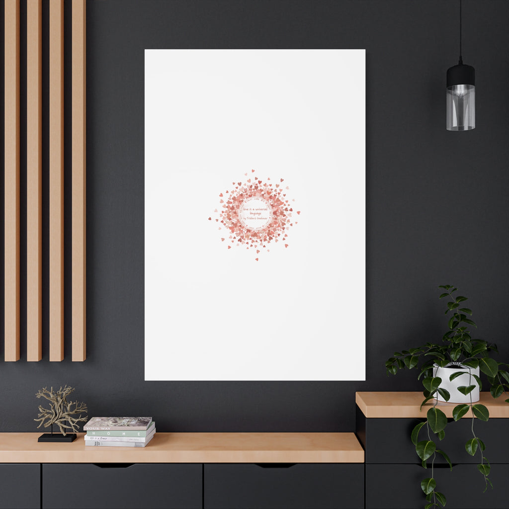 Tiny Heart Confetti Canvas | Matte Stretched Wall Art