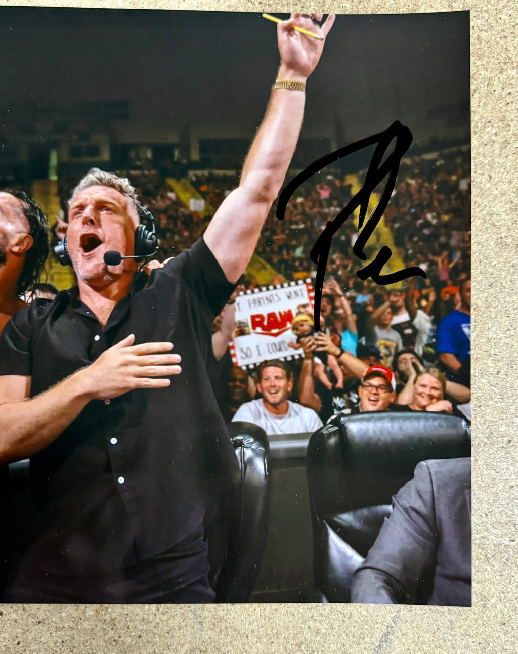 Commentator Pat McAfee Show Signed WWE 8X10 Photo With JSA COA