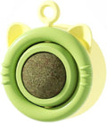 SLLOS Catnip Toy Balls 3 Pcs,Happy Planet 360°Rotating,Cat Energy Ball,Edible Kitten Silvervine Toys for Cats Lick, Healthy Kitty Teeth,Catnip Wall Balls for Cats, Cat Wall Treats,(Yellow-Green)