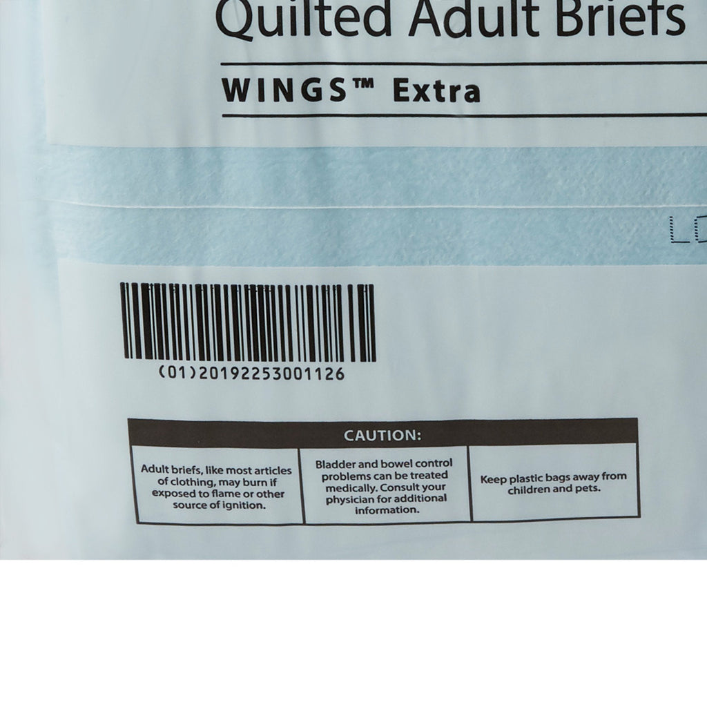 Simplicity Unisex Adult Incontinence Briefs, Moderate Absorbency, Large, Blue 65034