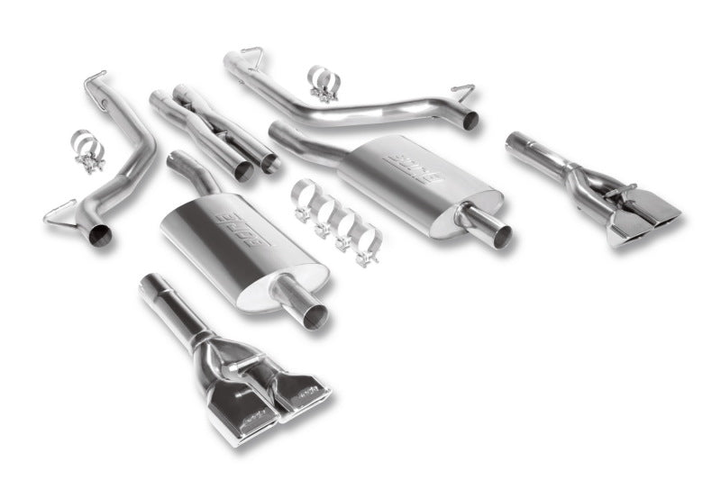 Borla 09-14 Challenger R/T 5.7L Single Rectangular Tip Catback Exhaust & X Pipe 140297