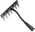 Gardening Hand Weeder Puller Tool, Manual Weeder with Detachable Blade Weeder Puller Tool,High-Carbon Steel Weed Removal Tool for Farm Lawn Garden, 5/6/7/8 Teeth Sizes (7 Teeth)