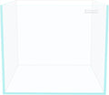 Cube Rimless Aquarium 11 Gallon, Ultra Clear Low Iron Square Fish Tank, L13.8×W13.8×H13.8 Glass Thickness 5mm with EVA Foam Leveling Mat