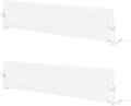 HONEY JOY Bed Rail for Toddlers, Extra Long, Foldable Portable Swing Down Safety Bed Guard Rail, Toddler Bed Rails for Crib, King Queen Full Twin Size Bed Mattress (White, 2 Pack, 71 Inch)