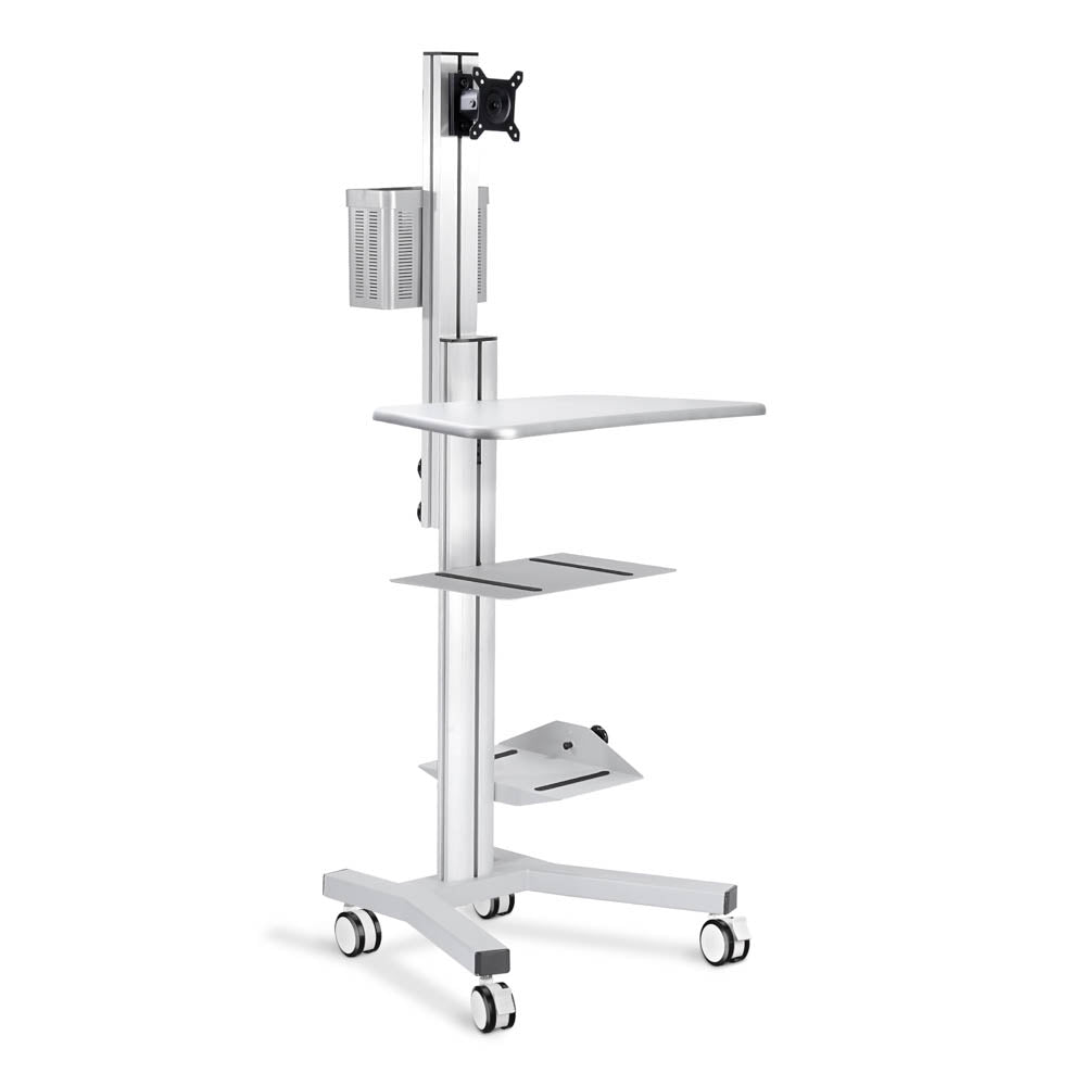 Yescom NexusX PC Computer Desktop Rolling Mobile Cart Workstation