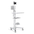Yescom NexusX PC Computer Desktop Rolling Mobile Cart Workstation