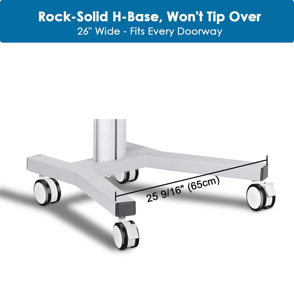 Yescom NexusX PC Computer Desktop Rolling Mobile Cart Workstation