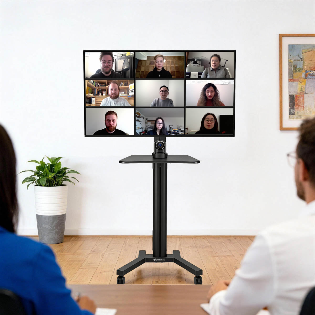 Yescom Mobile TV Stand with Mount for 32-65in Monitors Office Classroom
