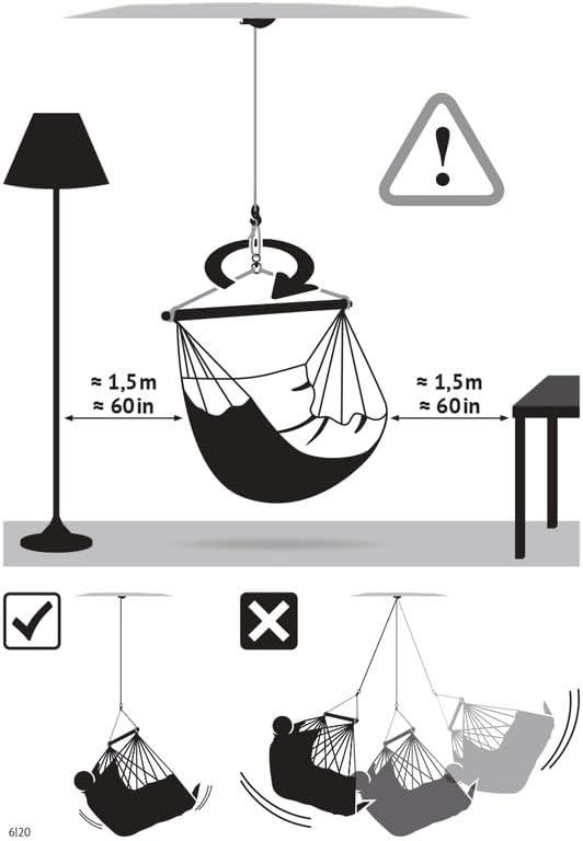 LA SIESTA® - XL King Domingo Hammock Swing Chair & CasaMount - Weather & Tear Resistant Hanging Chair - Outdoor Indoor Hammock Chair w/Suspension Kit for Walls Ceilings Square Beams - Lime
