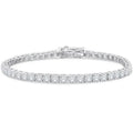 4.20 Ct Round Cut Diamond Tennis Bracelet 14K White Gold Lab-Grown 6.25 Inch