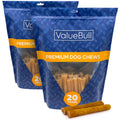 ValueBull Buffalo Collagen Sticks for Dogs, 6 Inch Jumbo Chew, 50 Count