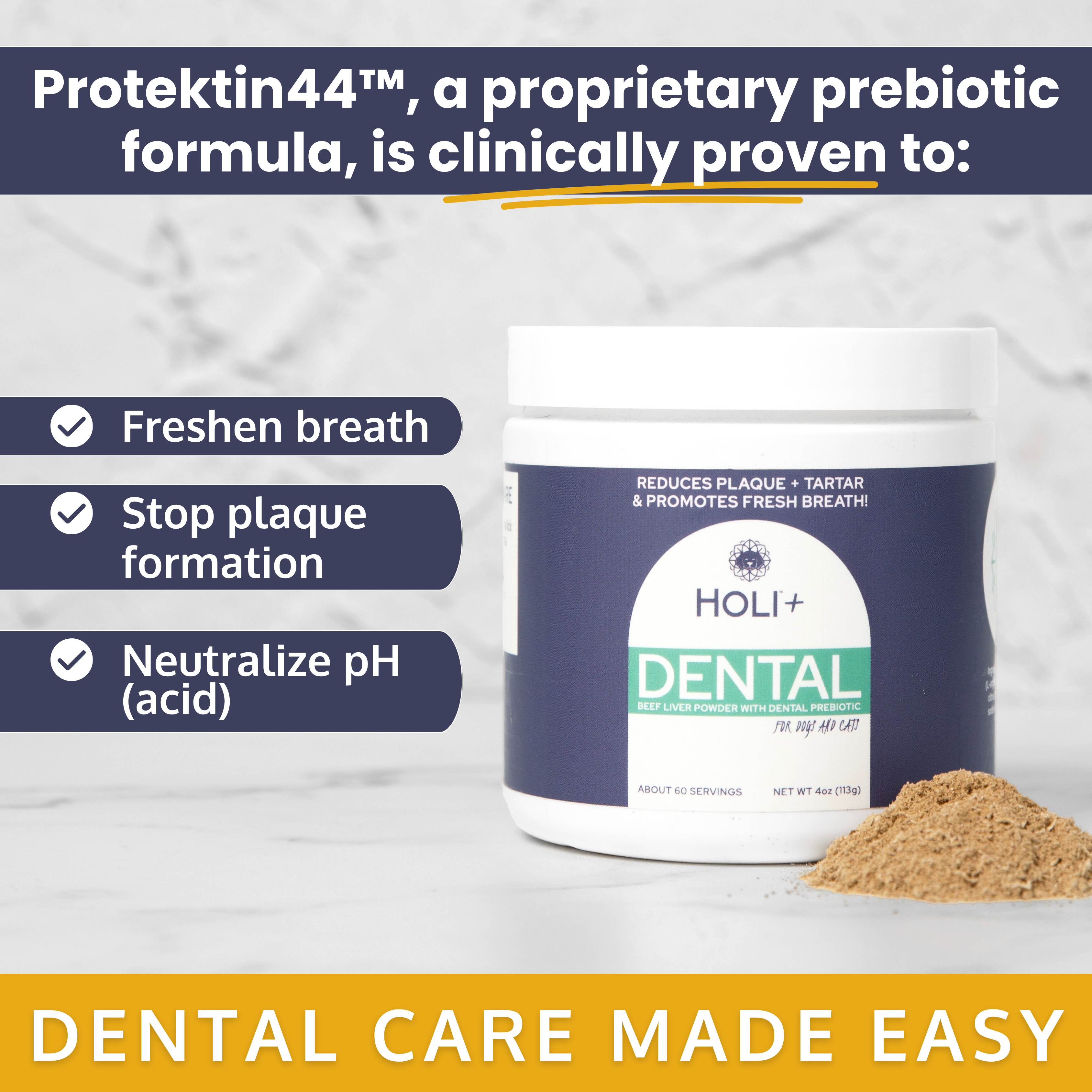 Dental Health Topper for Dogs – with Protektin44™ Prebiotics