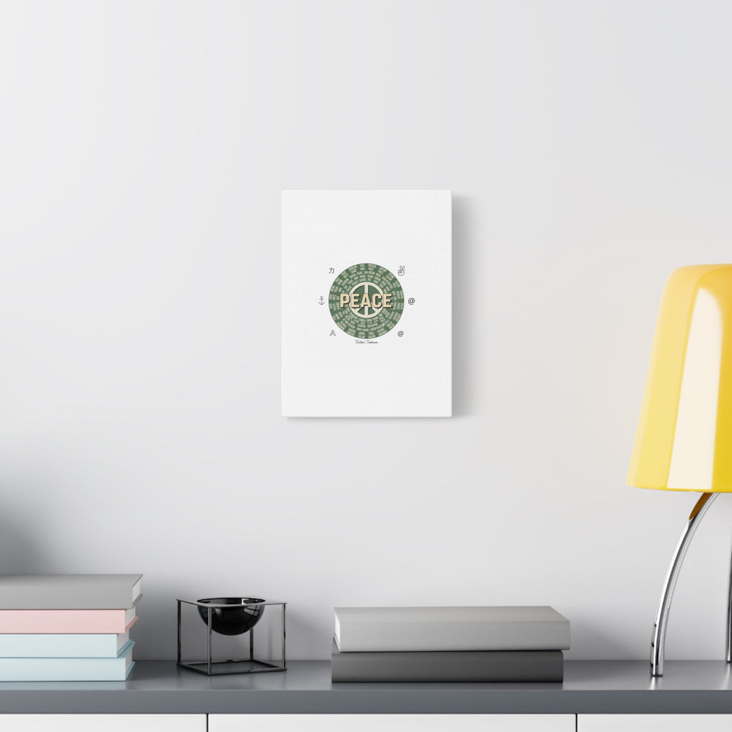 Peace doodle canvas | hand drawn sketch aesthetic, handwritten message