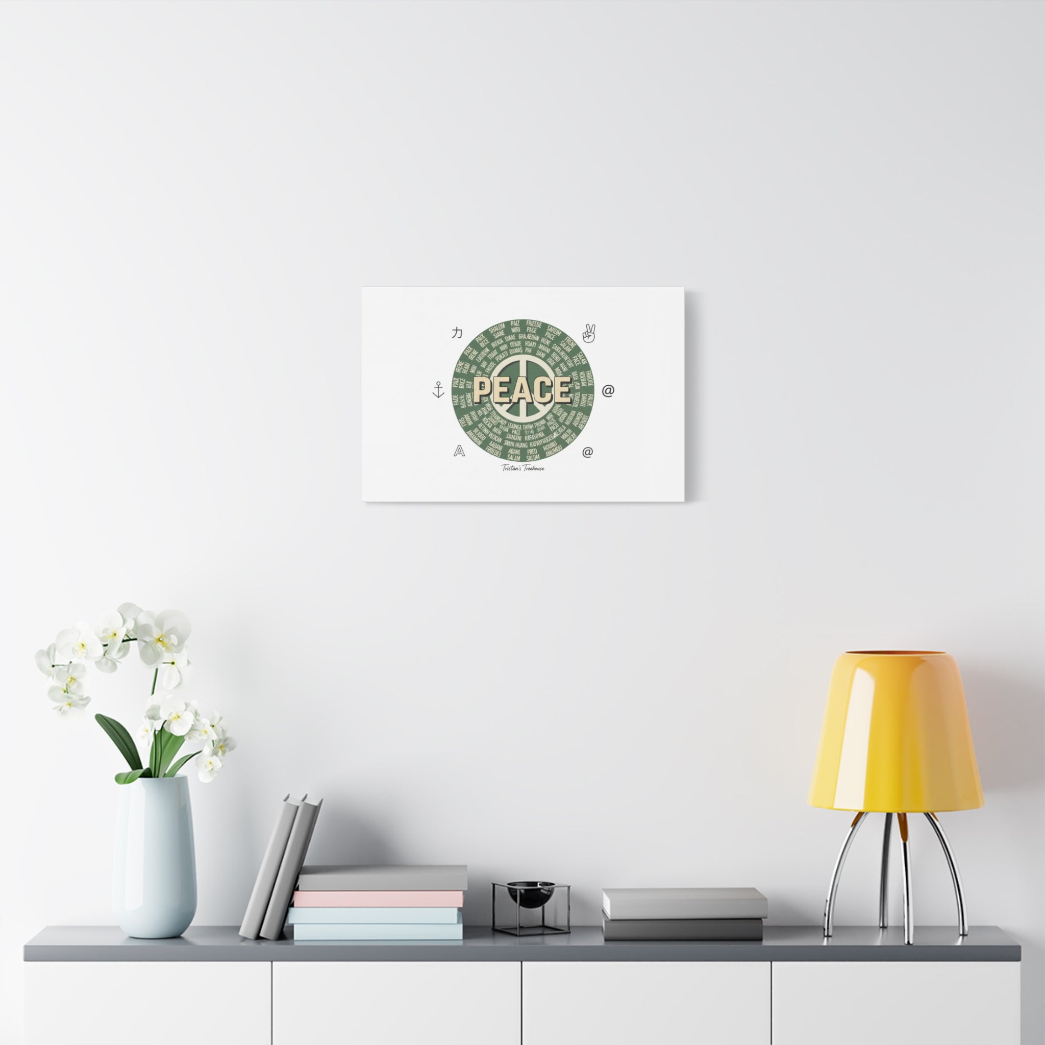 Peace doodle canvas | hand drawn sketch aesthetic, handwritten message