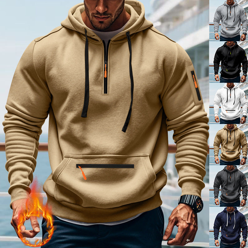 Casual Men's Sports Cargo Coat Regular Sleeve