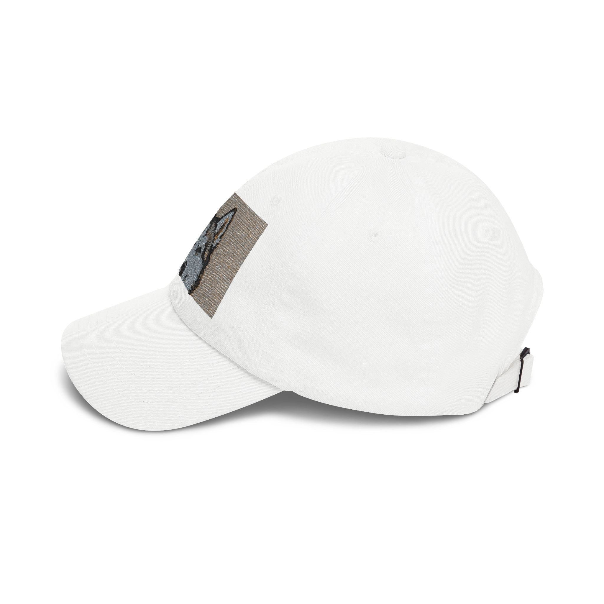 Husky Sequin Patch Dad Cap — Sparkle Siberian Dog Baseball Hat