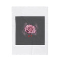 Moon Rose Valentine's Blanket | Viral Gothic Rose Velveteen | Dark Romance Valentine's Gift