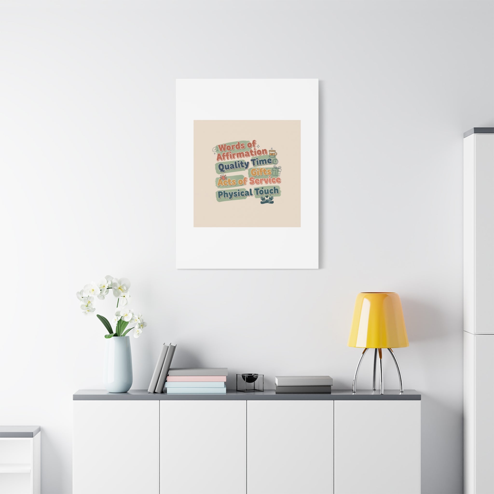 Love Languages List Matte Canvas Wall Art | love language meme, relationship humor