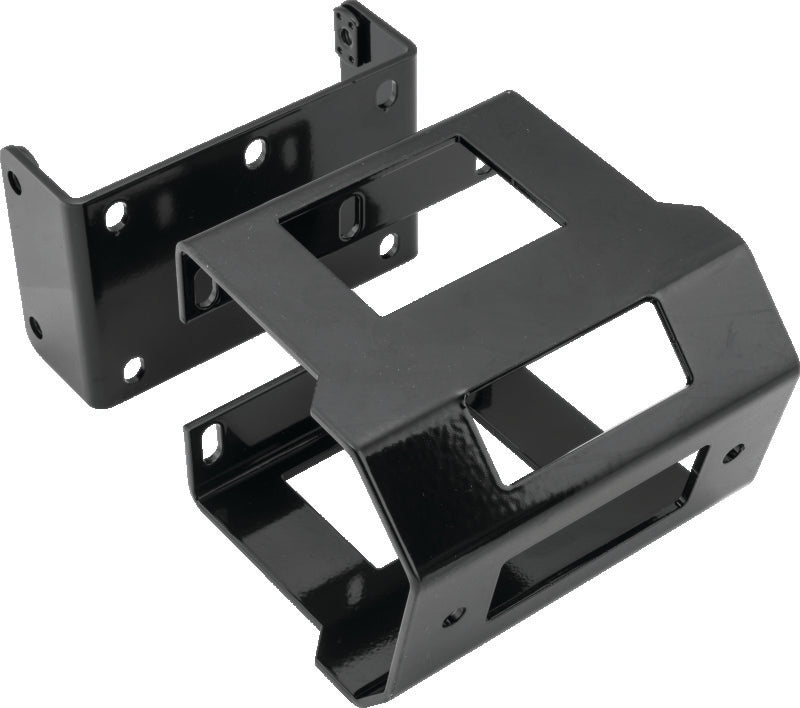 QuadBoss, QuadBoss UTV Winch Mount for Kawasaki KRF800 Teryx 14-22 | Heavy-Gauge Steel, Black Finish
