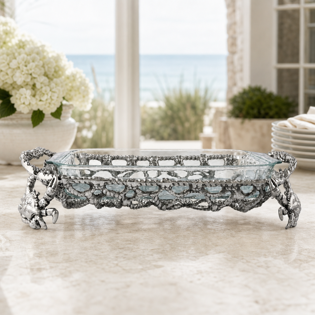 Crab and Net Casserole 3 Quart Holder
