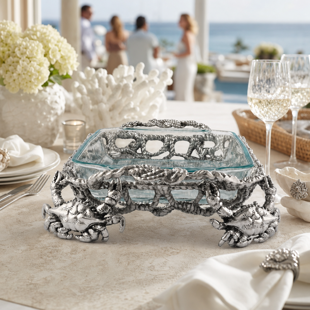 Crab and Net Casserole 3 Quart Holder