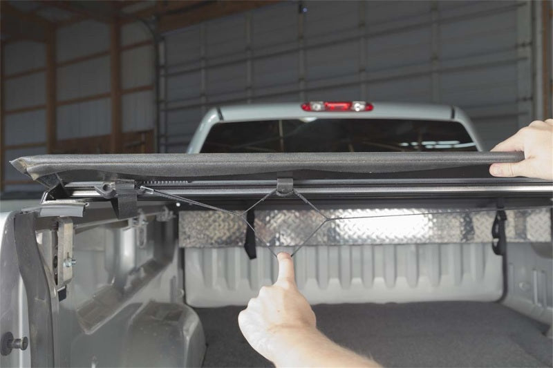 Access Lorado 04-15 Titan King Cab 6ft 7in Bed (Clamps On w/ or w/o Utili-Track) Roll-Up Cover 43169