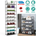 10-Tier Shoe Rack Organizer for Hallways and Closets