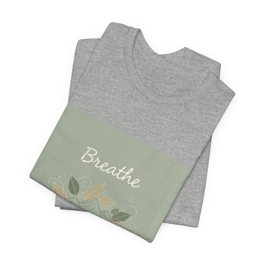 Breathe Leaf Line Tee | nature vibes, calming minimal