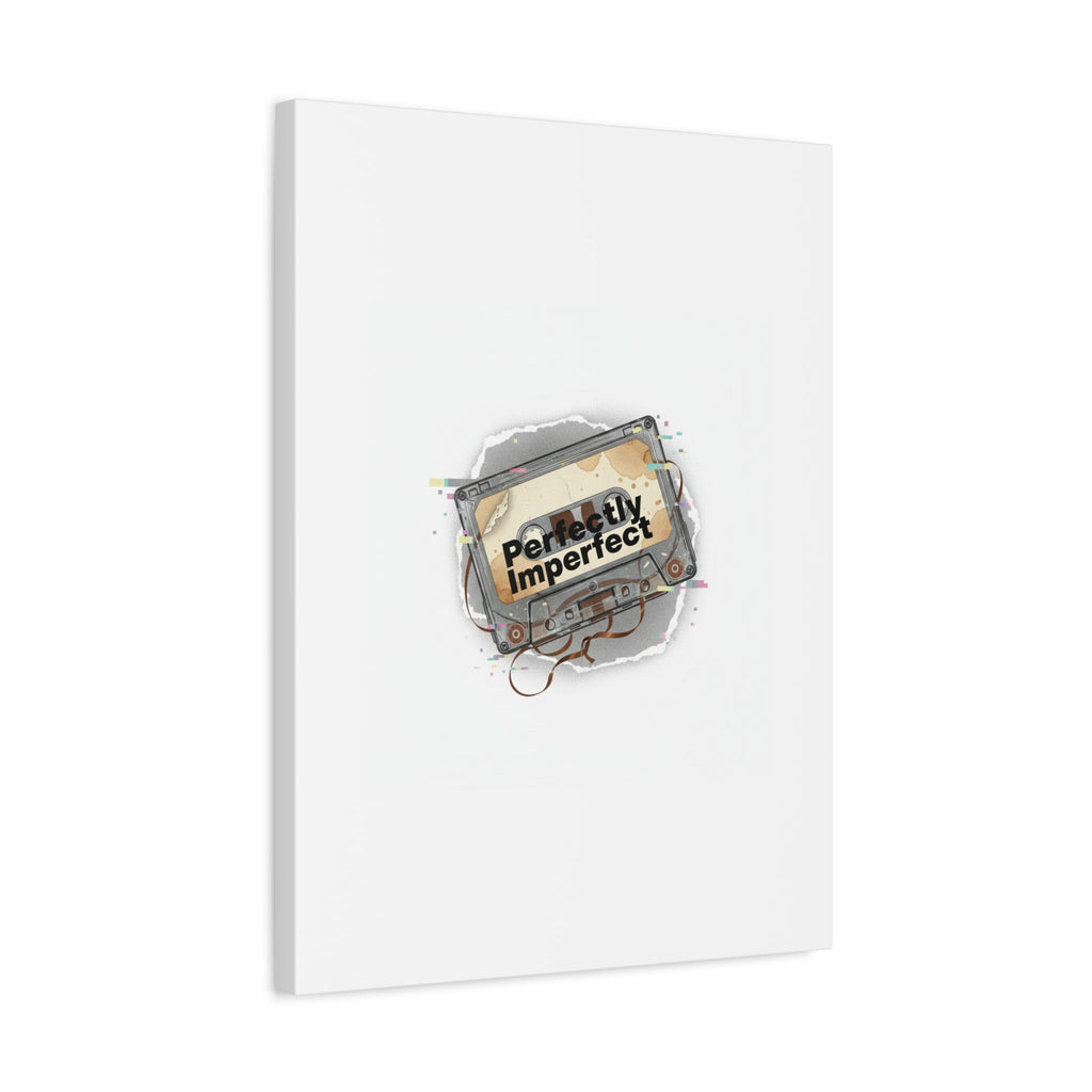 Perfectly Imperfect Cassette, Canvas Print | Analog Error, glitch art static