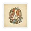 Overthinking Overrated — Funny Dog Sticker Pack