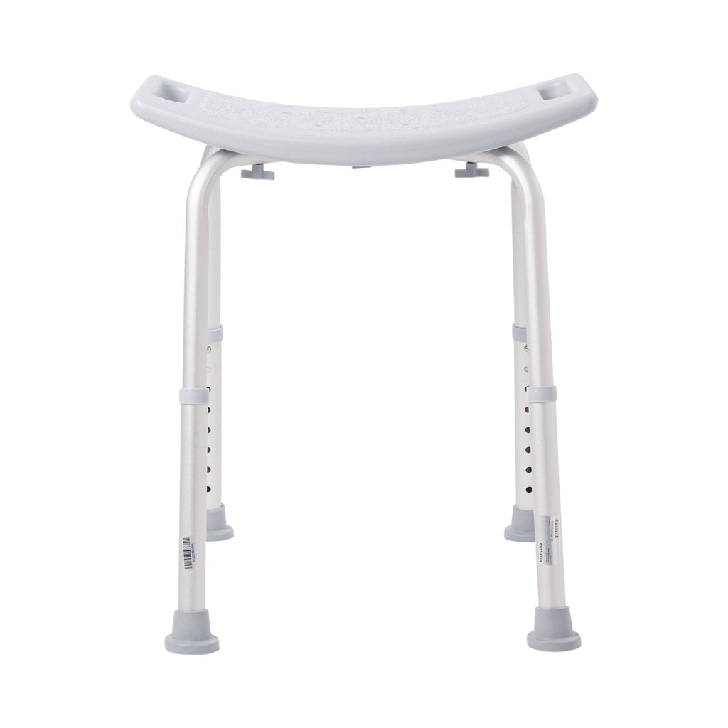 McKesson Aluminum Bath Bench Without Backrest, 15½ – 19½ Inch, Gray 146-RTL12203KDR