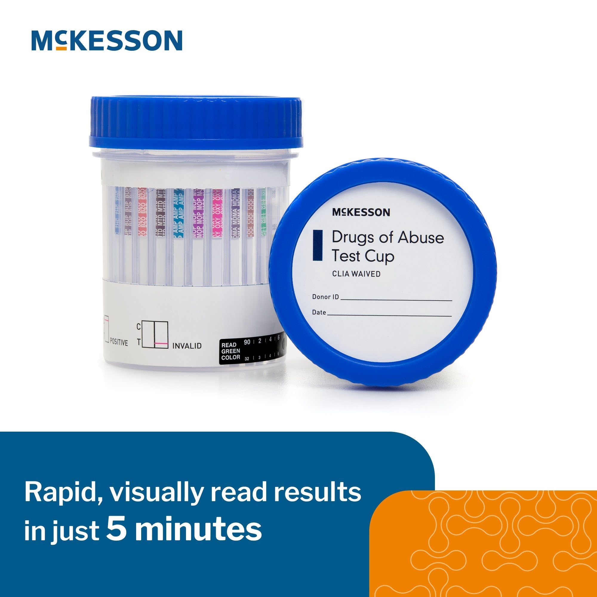 McKesson 10-Drug Panel with Adulterants Drugs of Abuse Test 16-8105A3