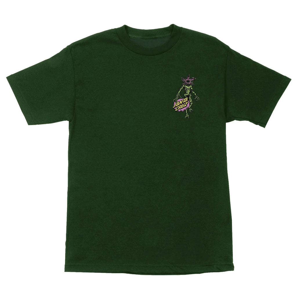 Santa Cruz x Stranger Things Demogorgon Dot T-Shirt - Forest