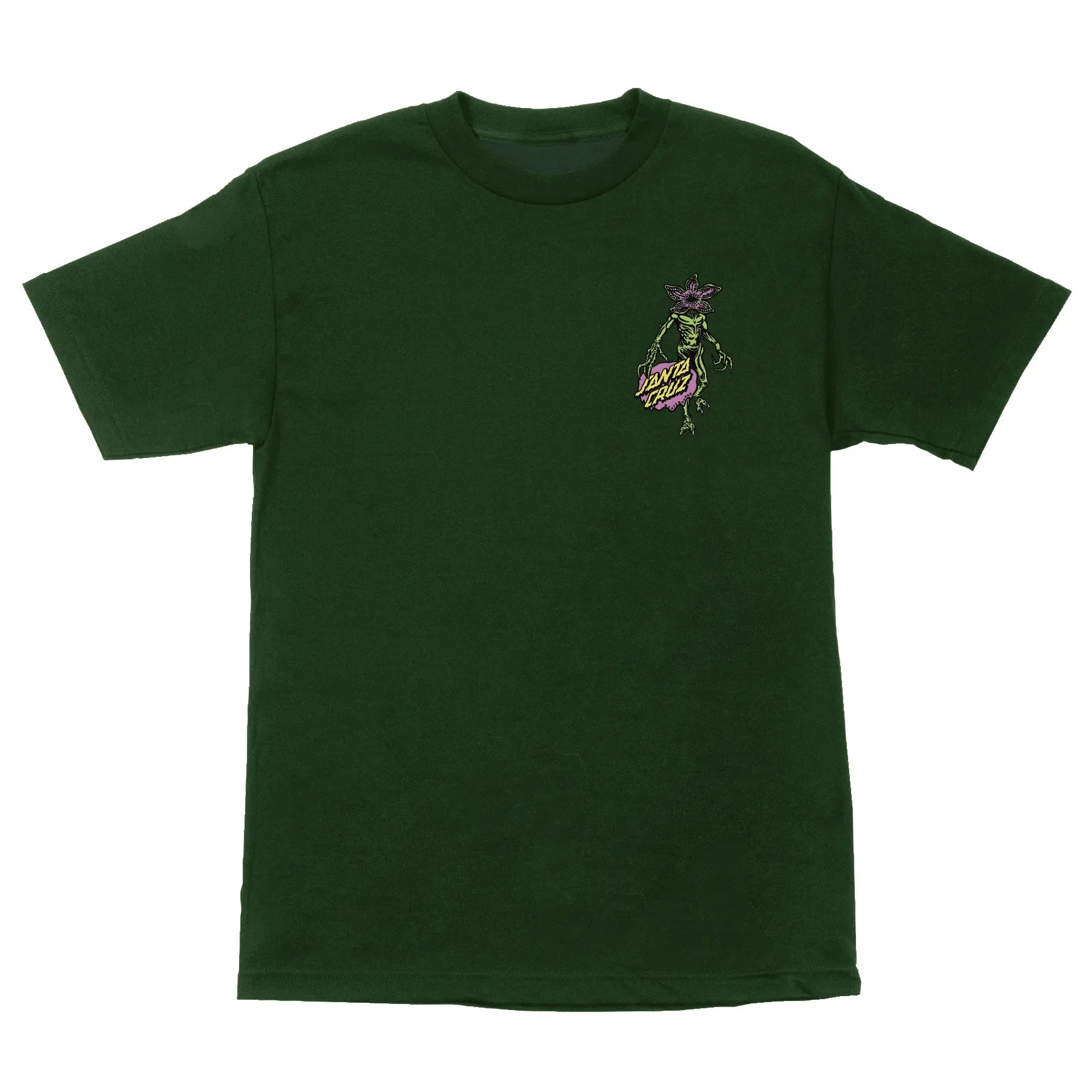 Santa Cruz x Stranger Things Demogorgon Dot T-Shirt - Forest