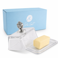 Glass Butter Dish - Concho