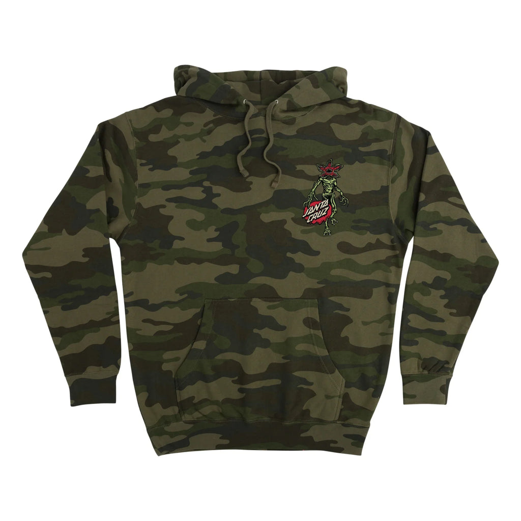 Santa Cruz x Stranger Things Demogorgon Dot Hoodie - Forest Camo