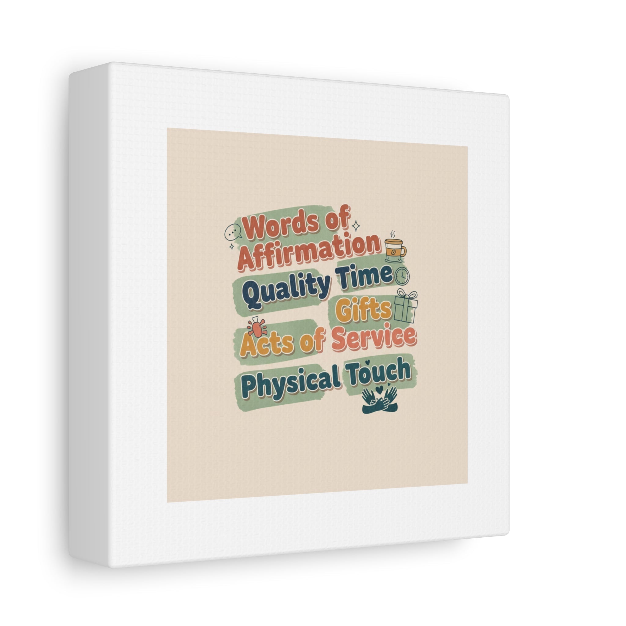 Love Languages List Matte Canvas Wall Art | love language meme, relationship humor