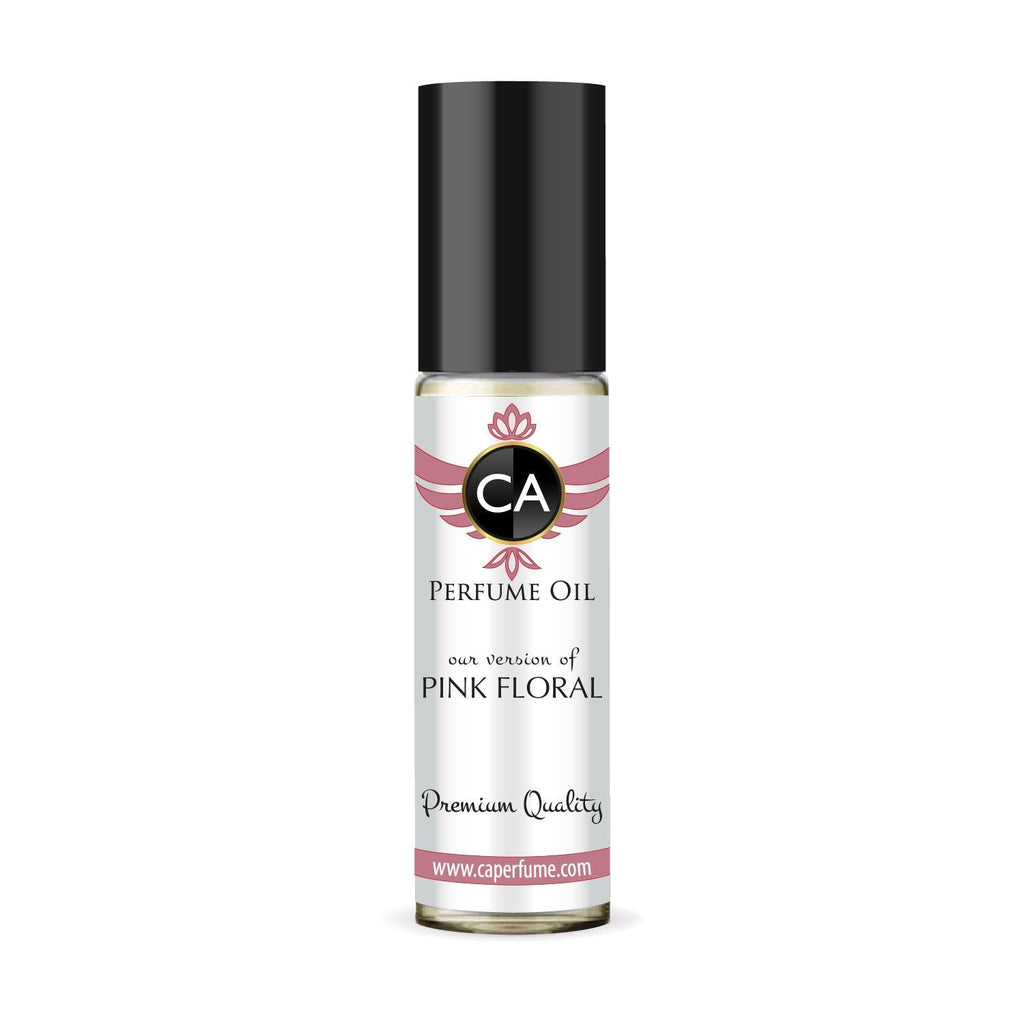 445 - Pink Floral Body Oil Roll - On - PhishStones Products