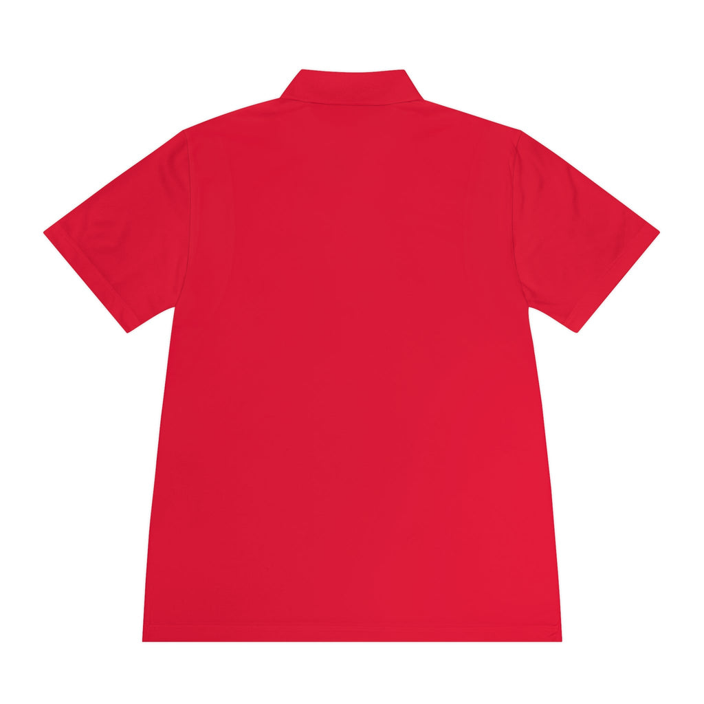 Peace & Progress Men's Polo Shirt — 'PEACE not POTENTIAL FOR WAR' Patch