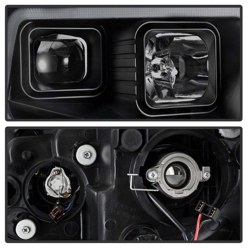 SPYDER xTune 14-17 Toyota Tundra DRL LED Light Bar Proj Headlights - Black Smoke (PRO-JH-TTU14-LB-BSM) 9043031